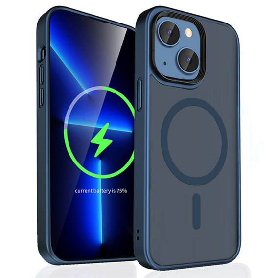 Etui Mocolo do iPhone 14 Plus, MagSafe, niebieskie