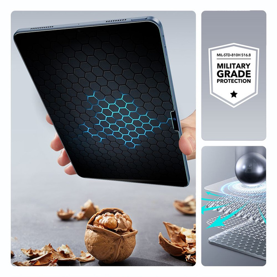 Szkło Hartowane ESR do iPad 11" 2025 A16 (11 gen.) / iPad 10.9" 2022 (10 gen.), z ramką do montażu (2 sztuki)