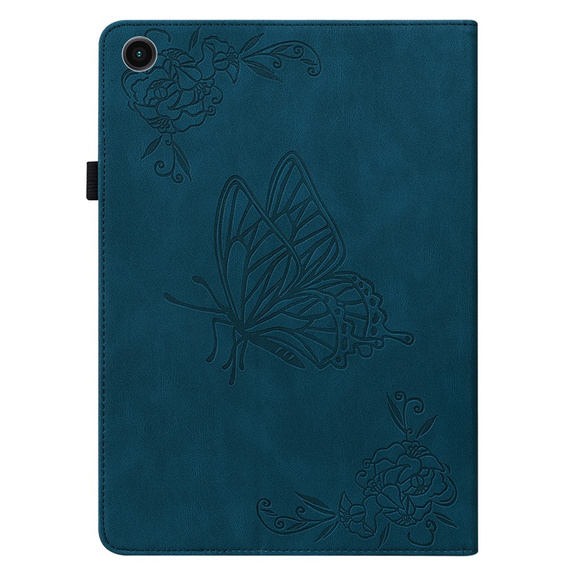 Etui do Samsung Galaxy Tab A11+, Butterfly, niebieskie