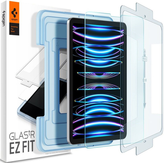 SPIGEN Szkło Hartowane do iPad Air 10.9" 2022/2020 (5/4 gen.) / Pro 11" 2022/2021/2020 (4/3/2 gen.), Glas.TR EZ Fit