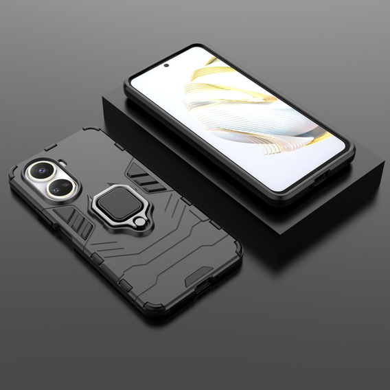 Etui do Huawei nova 10 SE, Kickstand Ring, czarne