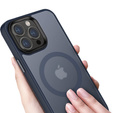 Etui do iPhone 14 Pro, Simple MagSafe, granatowe