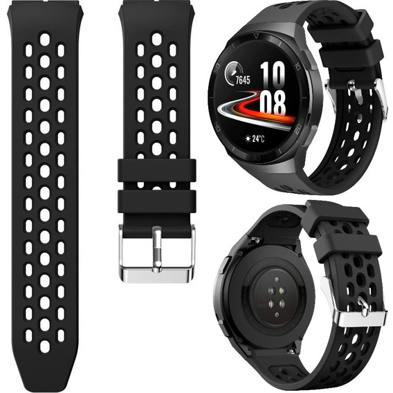 Pasek silikonowy do Huawei Watch GT 2e, Czarny