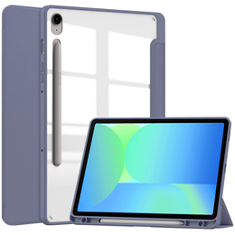 Etui do Samsung Galaxy Tab S10 FE+ Plus, Smartcase Hybrid, z miejscem na rysik, fioletowe