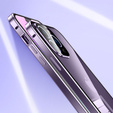 Etui do iPhone 15 Pro, ERBORD Glass Armor 360, fioletowe
