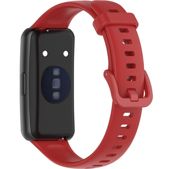 Pasek Silikonowy do Huawei Band 7, Czerwony