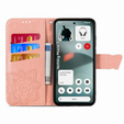 Etui z klapką do Nothing Phone 3 5G, Butterfly, różowe rose gold