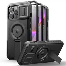 Etui Dexnor do iPhone 13 Pro – magnetyczne, z przesuwaną osłoną aparatu - czarne