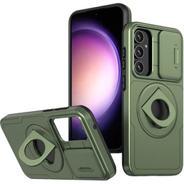 Etui pancerne do Samsung Galaxy A54 do MagSafe, CamShield Magnet, zielone