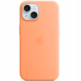 Oryginalne Etui Apple Silicone Case MagSafe do iPhone 15, Orange Sorbet MT0W3ZM/A