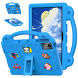 Etui do Lenovo Tab M11 / Huawei MatePad SE 11", Cute Patterns, z podstawką, niebieskie