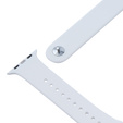 Pasek Silikonowy do Apple Watch 1/2/3/4/5/6/7/8/9/10/11/SE Ultra 1/2/3 42/44/45/46/49mm, Biały