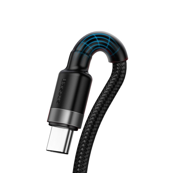 Baseus kabel Cafule HW QC 1 m 40 W USB-A na USB-C - Szaro-Czarny