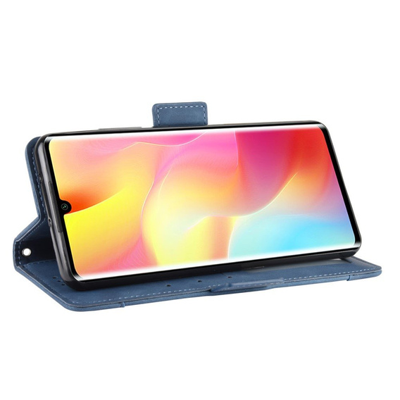 Etui z klapką do Xiaomi Mi Note 10 Lite, Card Slot, niebieskie