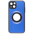 Etui do MagSafe do iPhone 14, Hole for Apple Logo, niebieskie