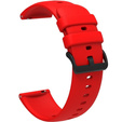 Pasek Silikonowy Uniwersalny 22mm, gładki, Czerwony