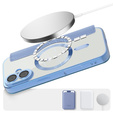 Etui z klapką do iPhone 17, RFID Wallet MagSafe z ochroną aparatu, niebieskie