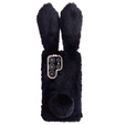 Etui do Samsung Galaxy S25 Ultra, Bunny Ears Furry, czarne