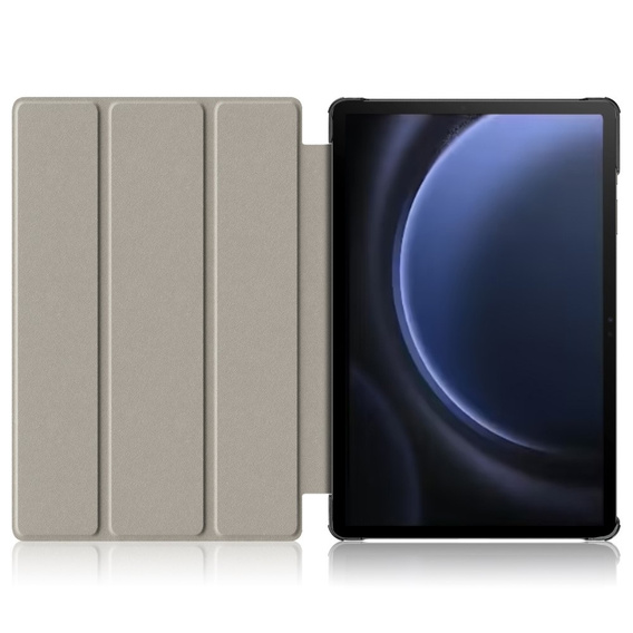 Etui do Samsung Galaxy Tab S9 FE+ Plus, Smartcase z miejscem na rysik, szare