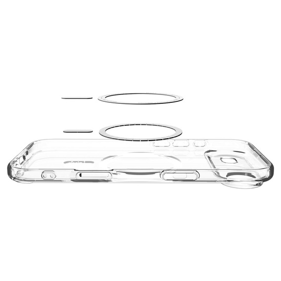 Etui Spigen do iPhone Air, Ultra Hybrid MagSafe, Clear/Graphite