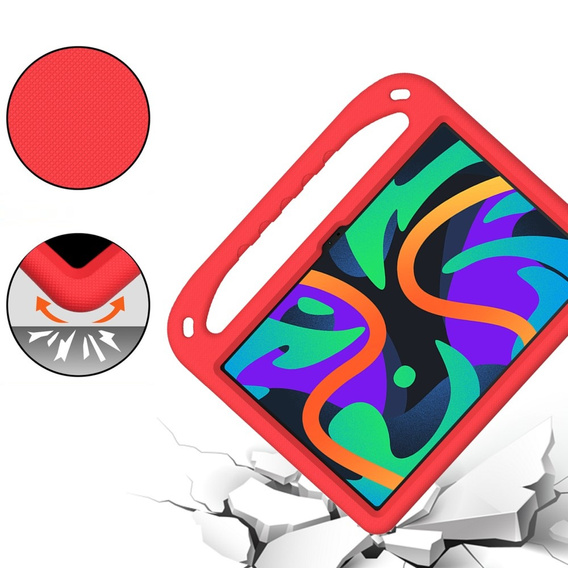 Etui dla dzieci do Lenovo Tab M11, dziecięce z uchwytem, czerwone