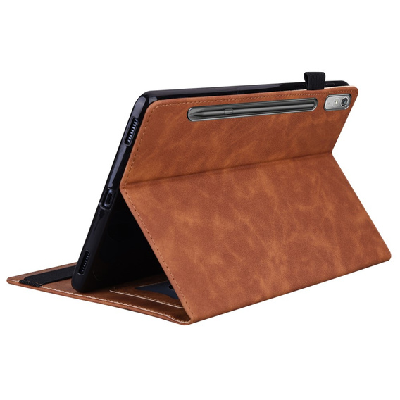 Etui do Lenovo Tab P11 Pro Gen 2 TB132FU TB132XU 11.2", Classic, z miejscem na rysik, brązowe