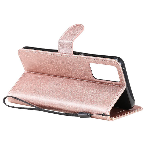 Etui Wallet do Oppo Reno6 5G, Rose Gold