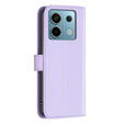 Etui z klapką do Xiaomi Redmi Note 13 Pro 4G / Xiaomi Redmi Note 14S / Xiaomi Poco M6 Pro 4G, BINFEN Wallet, fioletowe