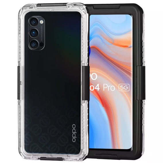 Etui Wodoodporne IP68 do OPPO Reno 4 Pro 5G, Black