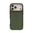 Etui Urban Armor Gear do iPhone 17 Pro Max, Civilian MagSafe, Olive / Orange
