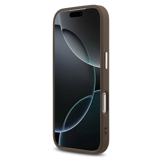 Etui GUESS do iPhone 17 Pro, 4G Big Classic Logo, brązowe