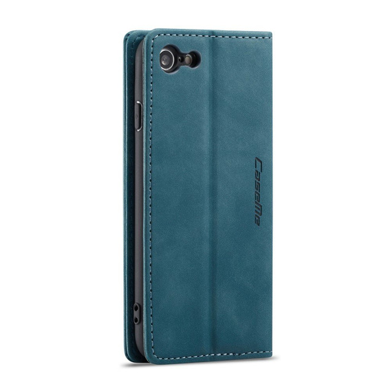 Etui CASEME do iPhone 7/8/SE 2020/SE 2022, Leather Wallet Case, niebieskie