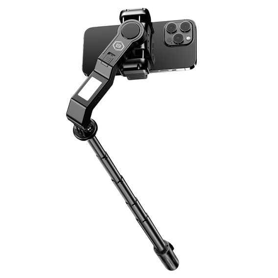 Blavec Selfie Stick Aluminium Fusion P07 z MagSafe, statywem, pilotem i 2 lampami – 1,4 metra
