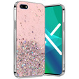 Etui do Huawei Y5 2018, Glittery, różowe