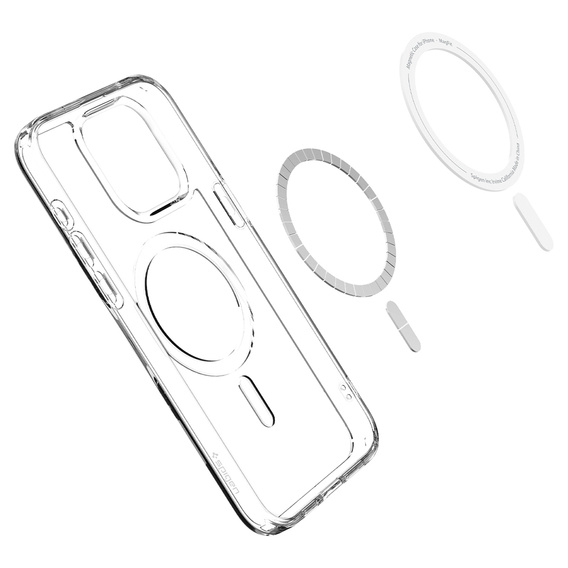 Etui Spigen z MagSafe do iPhone 15 Pro Max, Ultra Hybrid, Przezroczyste / Białe