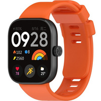 Pasek Silikonowy do Xiaomi Redmi Watch 4 / Xiaomi Smart Band 8 Pro / Xiaomi Smart Band 9 Pro, Pomarańczowy