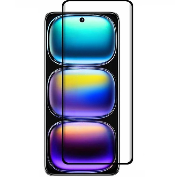 Szkło Hartowane 3D do Infinix Hot 50i 4G, czarna ramka