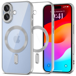 Etui do iPhone 17 Electro MagSafe – srebrne