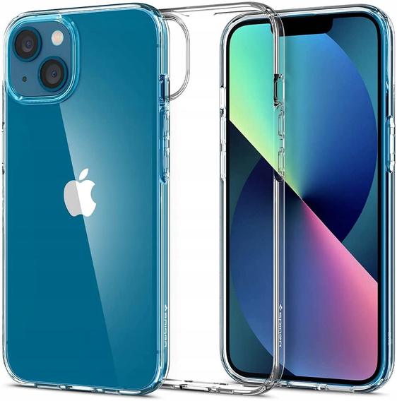 Etui Spigen do iPhone 13, Liquid Crystal, przezroczyste + szkło