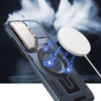 Etui do Samsung Galaxy S24 FE, Military MagSafe with camera protection, niebieskie