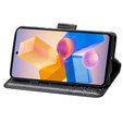 Etui z klapką do Infinix Hot 40i, Butterfly, czarne