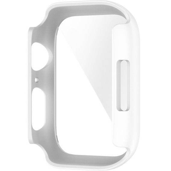 2w1 Etui + Szkło Hartowane do Apple Watch 7/8/9 41MM, Białe