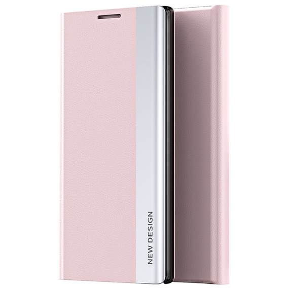 Etui z klapką do Xiaomi 12 / 12X, Side Magnetic, różowe