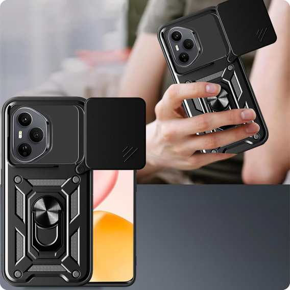 Etui pancerne do Honor 400 Pro 5G, CamShield Slide, czarne
