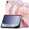 Etui Tech-Protect do Galaxy Tab A9+ Plus 11.0 X210/X215/X216, Smartcase, Marble, różowe