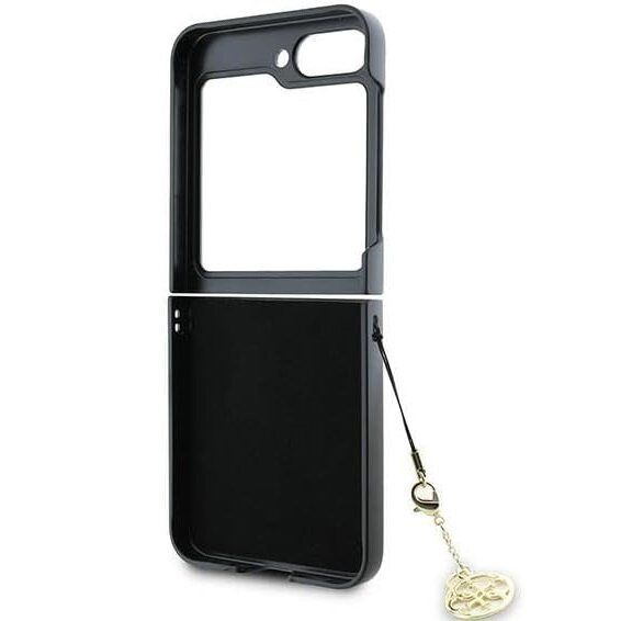 Etui GUESS do Samsung Galaxy Z Flip7 FE / Z Flip6, 4G Charms Collection Hardcase, brązowe