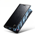 Etui z klapką CASEME do Samsung Galaxy A34 5G, Waxy Textured, czarne