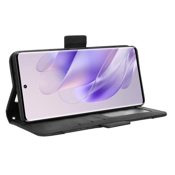 Etui z klapką do Infinix Zero 30 5G, Card Slot, czarne