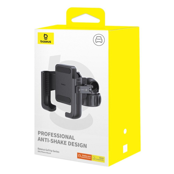 Baseus uchwyt rowerowy GoTrip Series Bike Phone Mount Cluster – uchwyt rowerowy - czarny