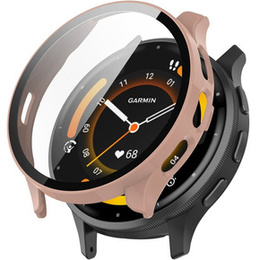 2w1 Etui + Szkło Hartowane do Garmin Venu 3S, Różowe